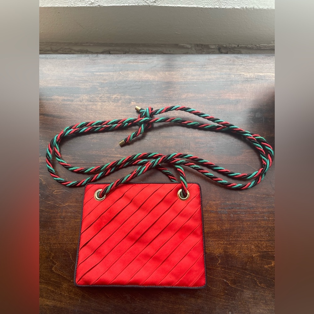 Bottega Veneta Red Crossbody Evening- Vintage